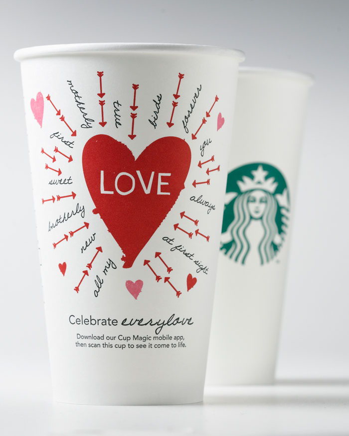 Starbucks Valentine's Day Cups  Dieline - Design, Branding